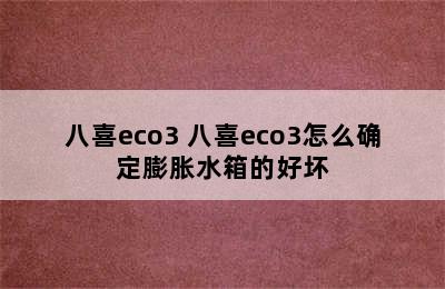 八喜eco3 八喜eco3怎么确定膨胀水箱的好坏